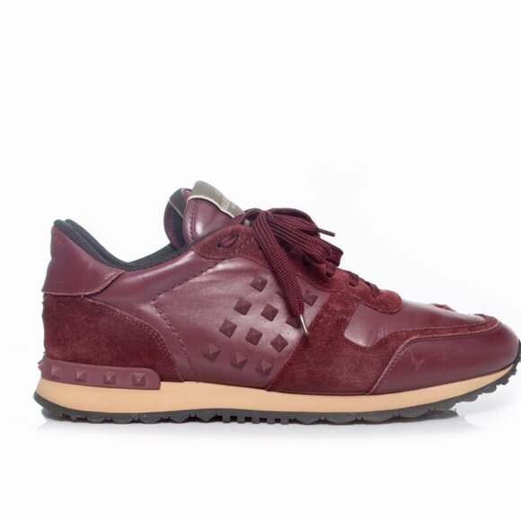 Valentino Rockstud Sneakers - Suede and Leather - Picture 1 of 8